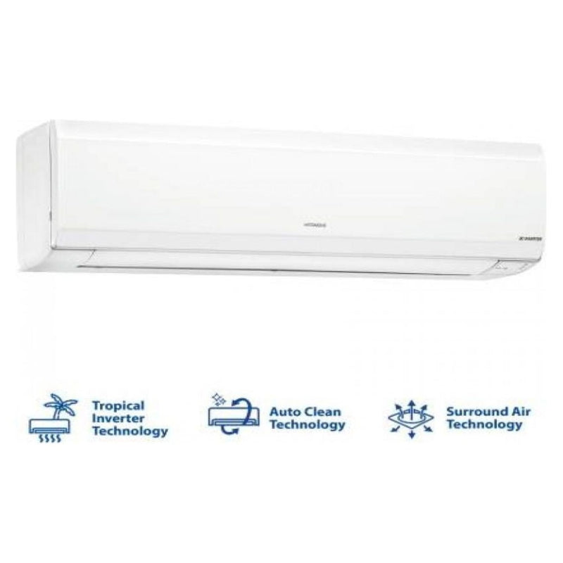 Hitachi 1.5 Ton 3 Star Split Inverter AC - White  (RSN/ESN/CSN-317HCEA, Copper Condenser)