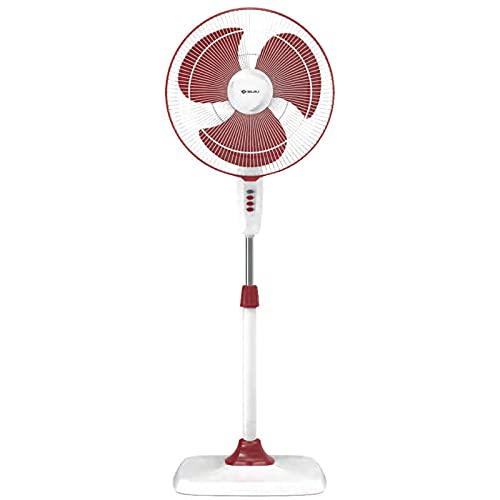 Bajaj Rapido 400 mm Pedestal Fan, Pearl Blue, With Full Copper Motor and High Speed Operation, Regular