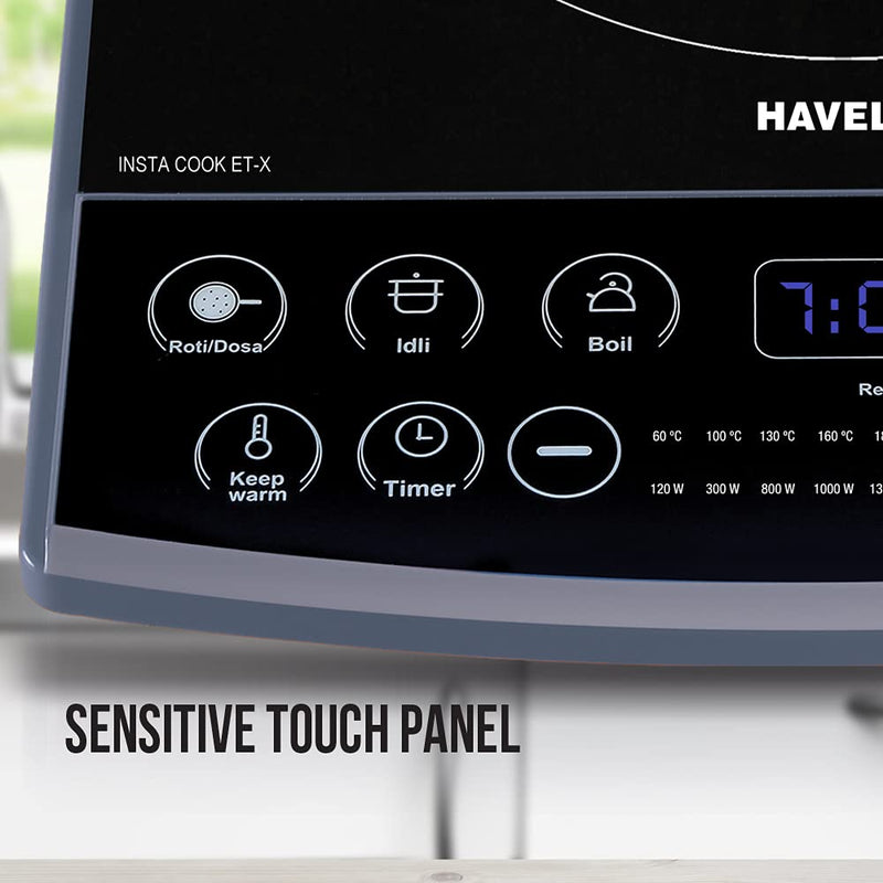 Havells INSTA COOK  ET-X, 1900 w, 8 Preset cooking options