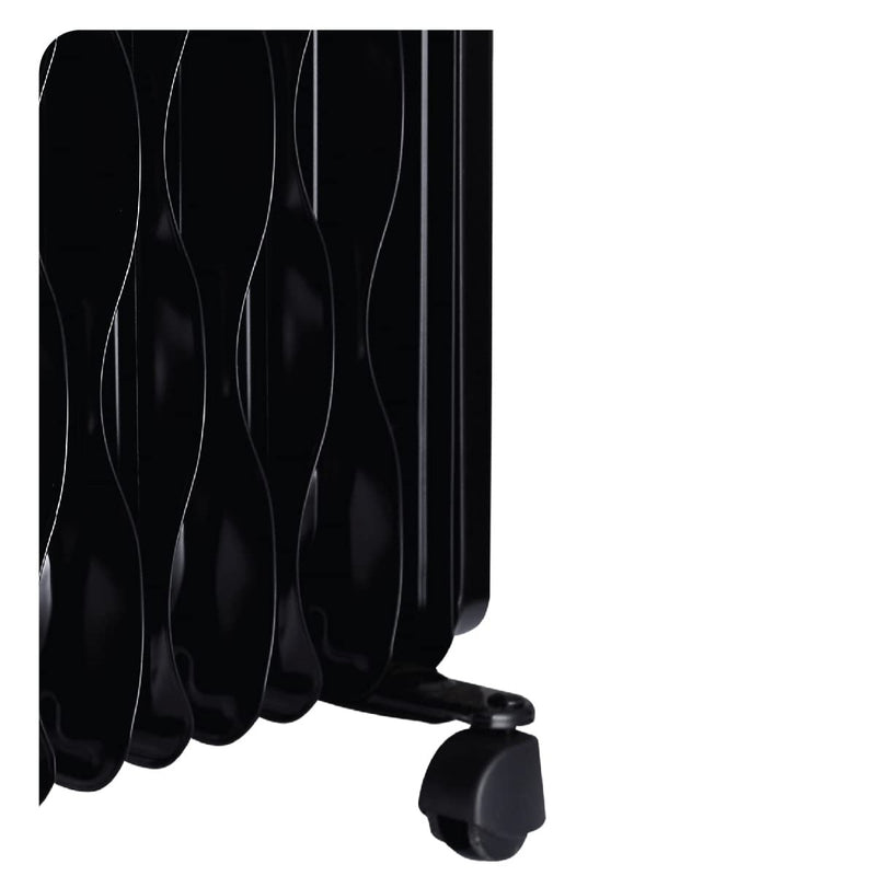 Havells OFR 15 Wave Fins with Fan 2900 watt (Black), (GHROFBZK290)