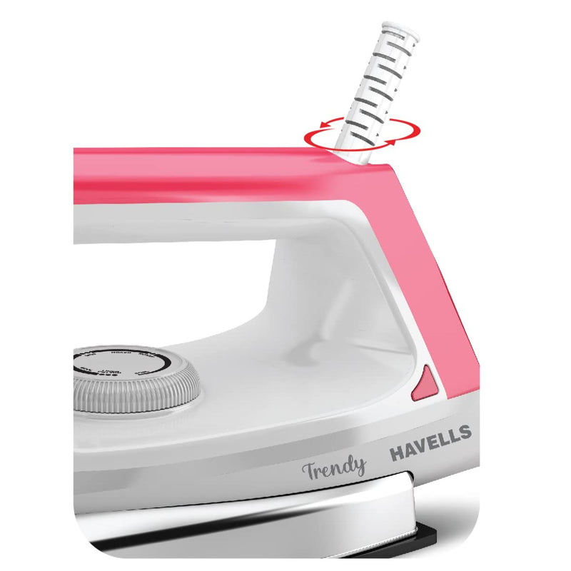 Havells Trendy 750 watt Dry Iron (Ruby Red), (GHGDICFW075)