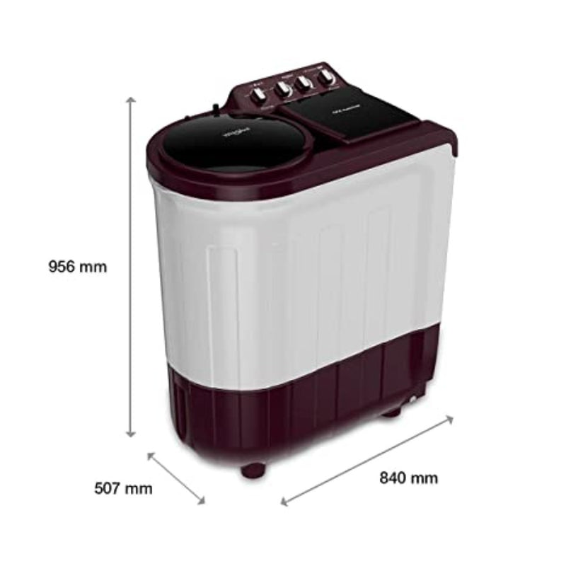 Whirlpool 7.5 Kg 5 Star Semi Automatic Washing Machine (ACE 7.5 SUP SOAK WINE)