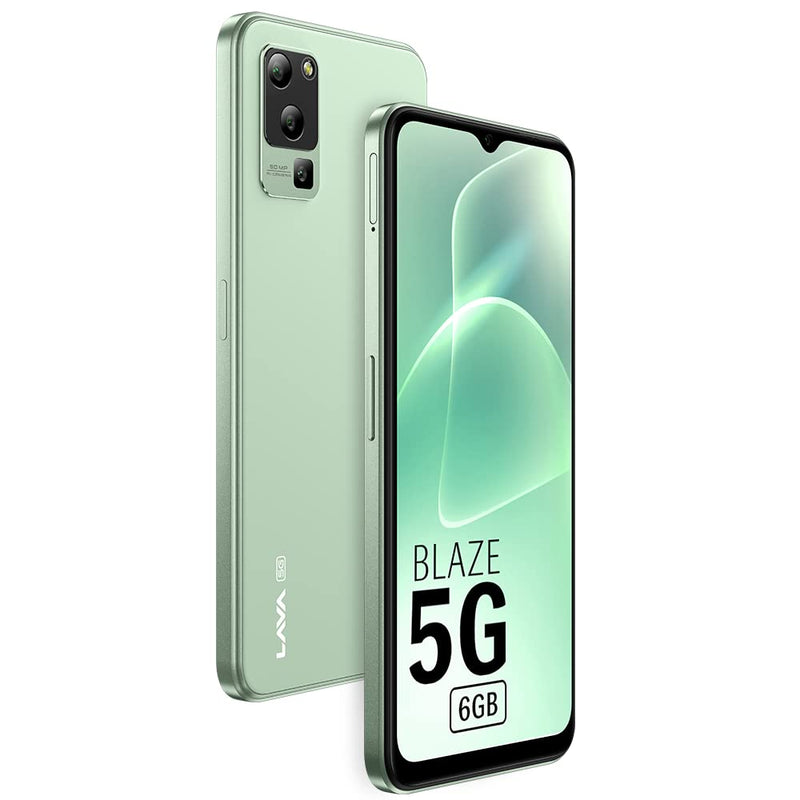 Lava Blaze 5G (Glass Green, 6GB RAM, UFS 2.2 128GB Storage)