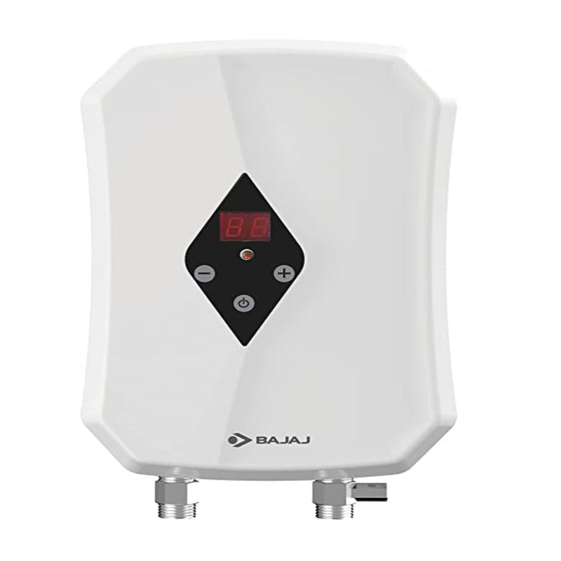 Bajaj Flashy 3kW Tankless Instant Water Heater, White