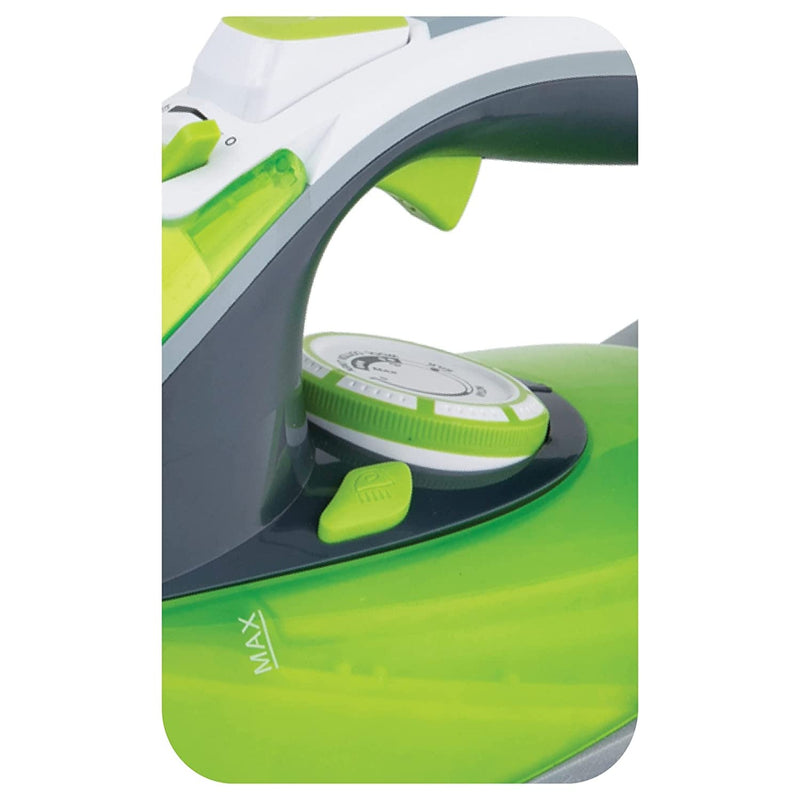 HAVELLS Crony 2000 W Steam Iron with Auto Shut Off, Steam Burst, Vertical, Horizontal Ironing, Anti Drip, Self-Cleaning & Anti Calc Technology. (Grey-Green)