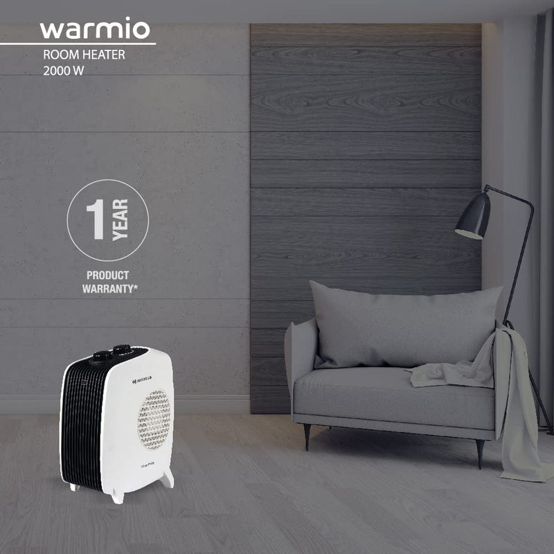 Havells Warmio Room Heater (2000 Watts, White)