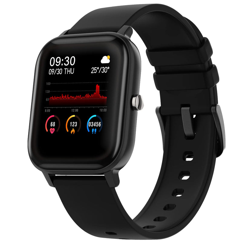 Fire-Boltt SpO2 Full Touch 1.4 inch Smart Watch 400 Nits Peak Brightness Metal Body with 24*7 Heart Rate monitoring IPX7 with Blood Oxygen, Fitness, Sports & Sleep Tracking (Black)