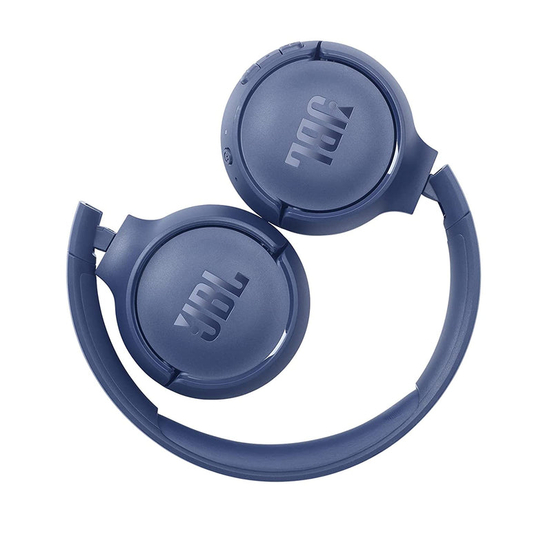 JBL Tune 510BT, On Ear Wireless Headphones with Mic, up to 40 Hours Playtime, JBL Pure Bass, Quick Charging, Dual Pairing, Bluetooth 5.0 & Voice Assistant Support for Mobile Phones (Blue)