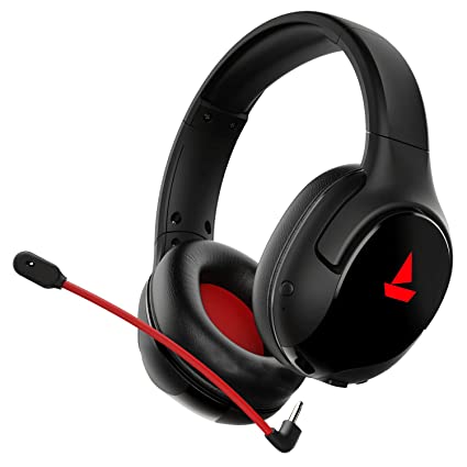 BoAt Immortal Im 1300 Gaming Bluetooth Wireless Over Ear Headphones With Mic With 2.4Ghz (Black Sabre)