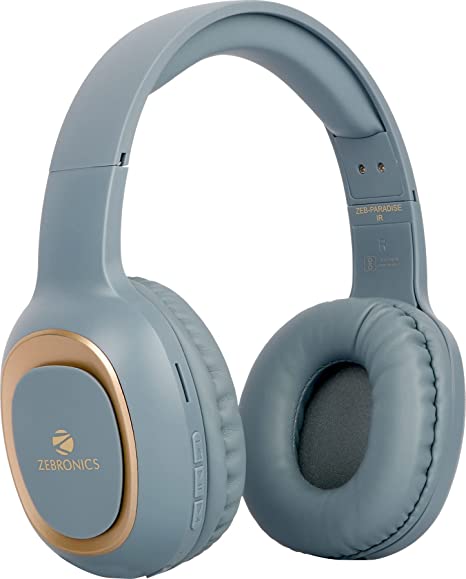 Zebronics Zeb - Paradise Wireless BT Headphone (Blue)