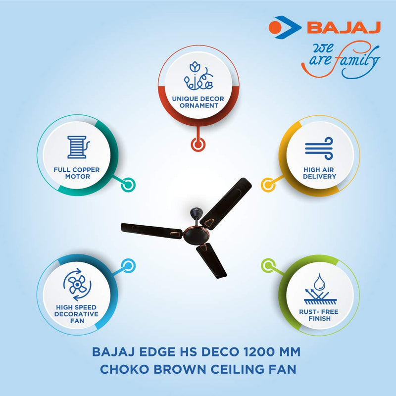 Bajaj Edge HS Deco 1200 mm Ceiling Fan opal white