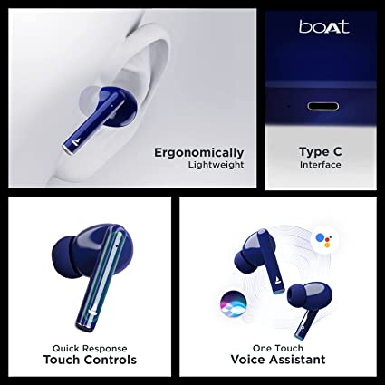 boAt Airdopes 111 TWS Earbuds with 13mm Drivers (Ocean Blue)