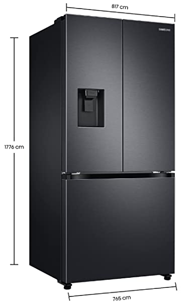 Samsung 579 L Frost Free Inverter Triple Door Refrigerator (RF57A5232B1/TL, Black