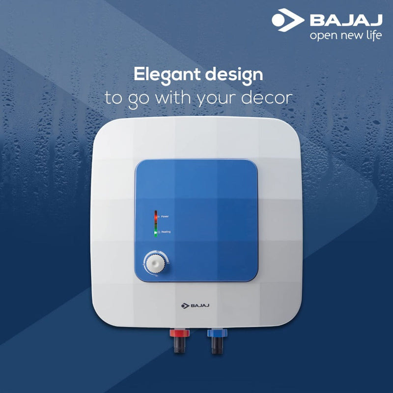 Bajaj Compagno 2000 W 15L Storage Water Heater, White and Blue