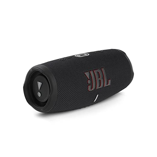 JBL Charge 5, Wireless Portable Bluetooth Speaker with JBL Pro Sound, 20 Hrs Playtime, Powerful Bass Radiators, Built-in 7500mAh Powerbank, PartyBoost, IP67 Water & Dustproof (Without Mic, Black)