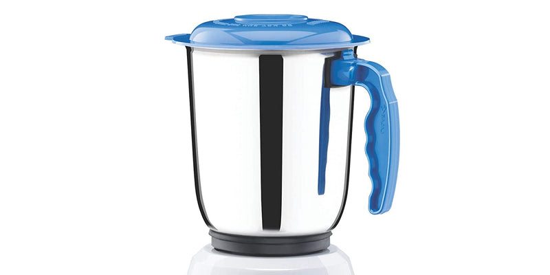 Bajaj Bravo Dlx 500-Watt Mixer Grinder (White/BLUE)