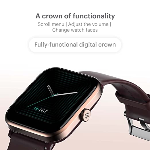 Noise ColorFit Pro 4 Bluetooth Calling Smart Watch with 1.72" TruView Display, Fully-Functional Digital Crown, 311 PPI, 60Hz Refresh Rate, 500 NITS Brightness (Deep Wine)