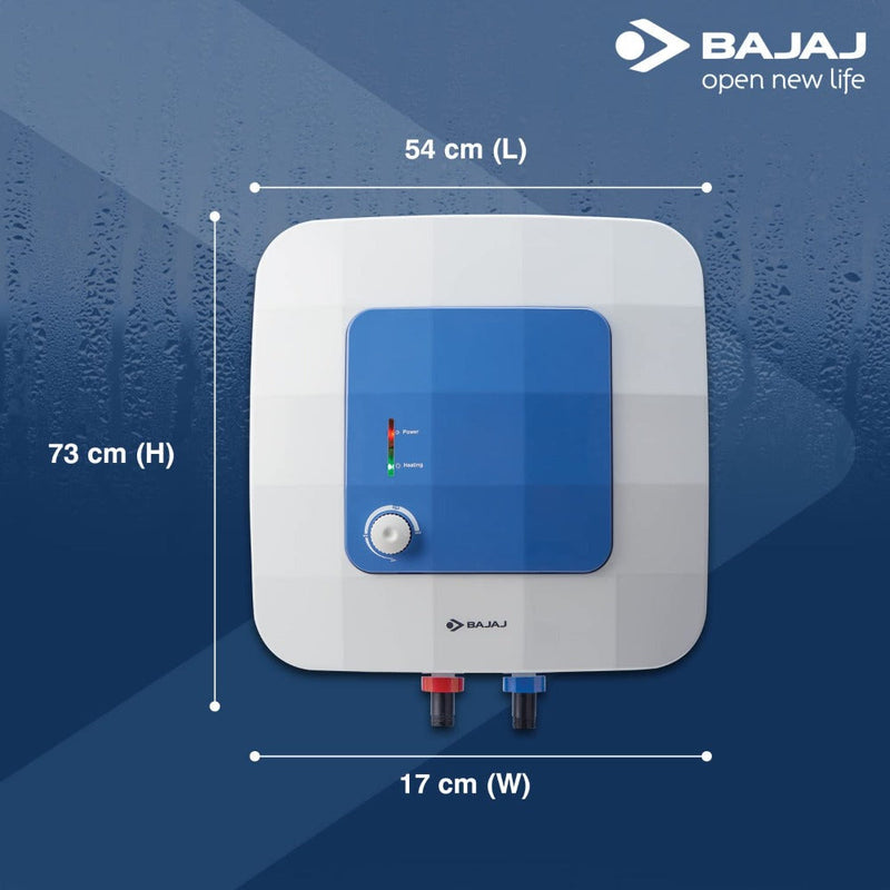 Bajaj Compagno 2000 W 25L Storage Water Heater, White and Blue