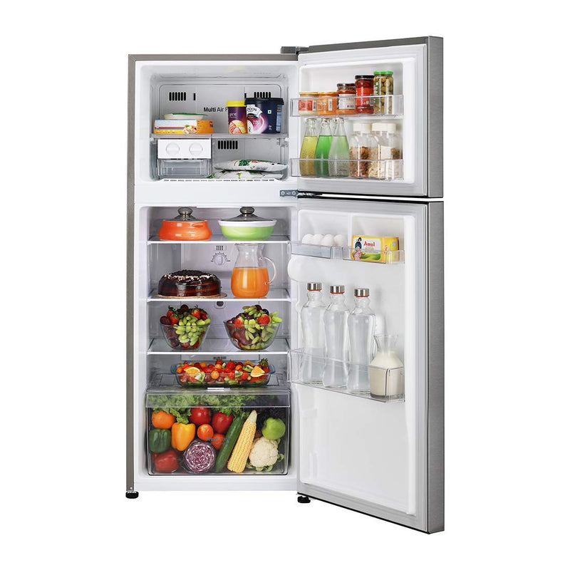 LG 260 L 2 Star Inverter Frost-Free Double-Door Refrigerator (GL-N292RDSY, Jet Ice, Dazzle Steel)