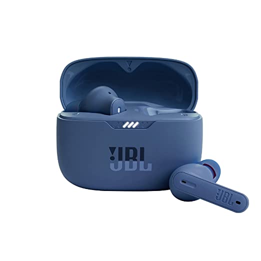 JBL Tune 230NC TWS, Active Noise Cancellation Earbuds with Mic, Massive 40 Hrs Playtime with Speed Charge, Adjustable EQ with JBL APP, 4Mics for Perfect Calls, Google Fast Pair, Bluetooth 5.2 (Blue)