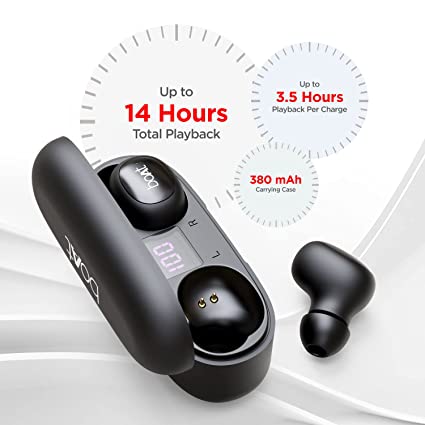 boAt Airdopes 121v2 True Wireless Earbuds with Upto 14 Hours Playback (Active Black)