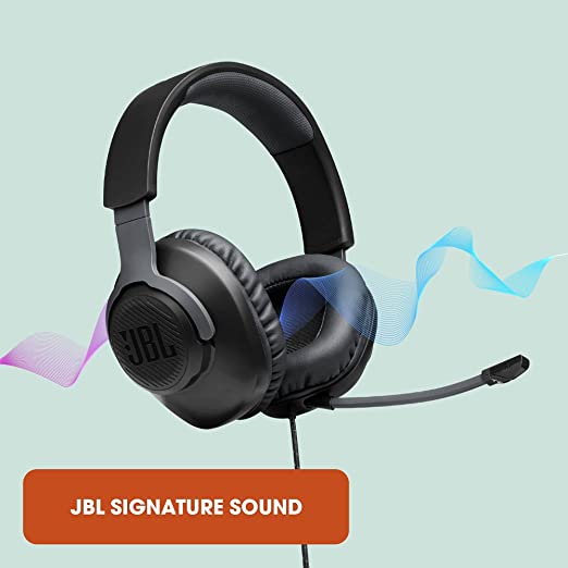 JBL Free WFH, Wired Over Ear Headphones with mic for Work from Home, Conference Calls, Online Learning & Teaching, Compatible with Universal Chat Apps (Black)