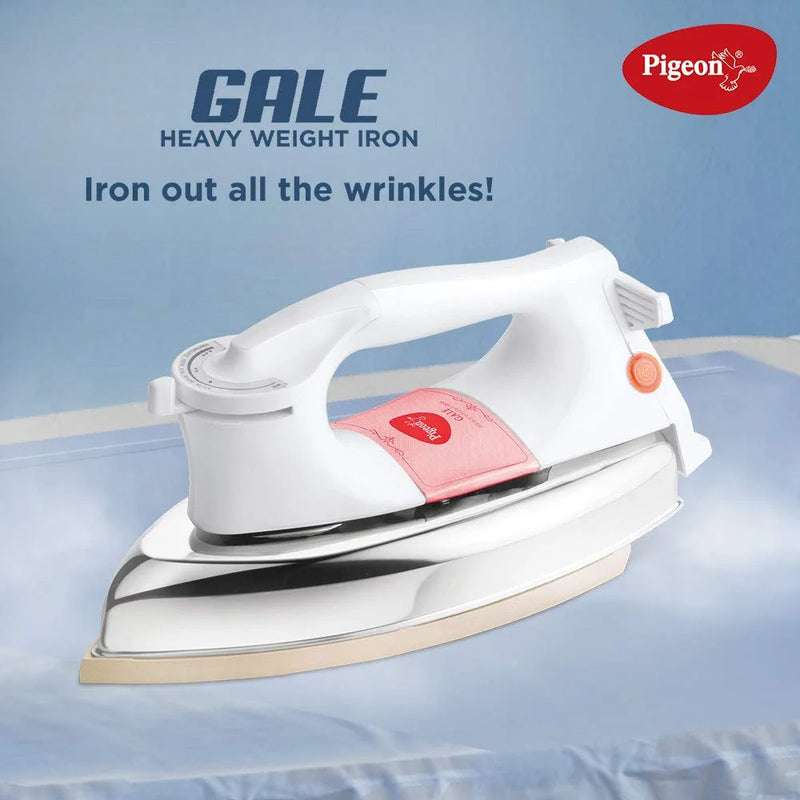 Pigeon by Stovekraft Gale Heavy Weight Dry Iron Press Box. Electric Iron for Wrinkle Free Clothes (1000 Watt)