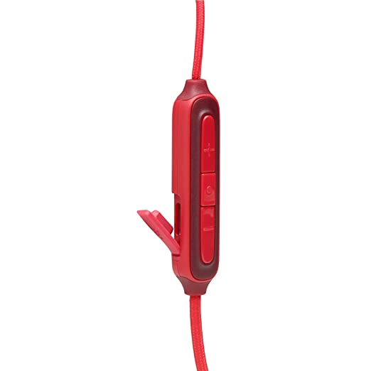 JBL Live 100BT by Harman in-Ear Bluetooth Headphone with Bulit-in Mic, Multi-Point Connection, 9 Hours of Playtime and Voice Assistance (Red)