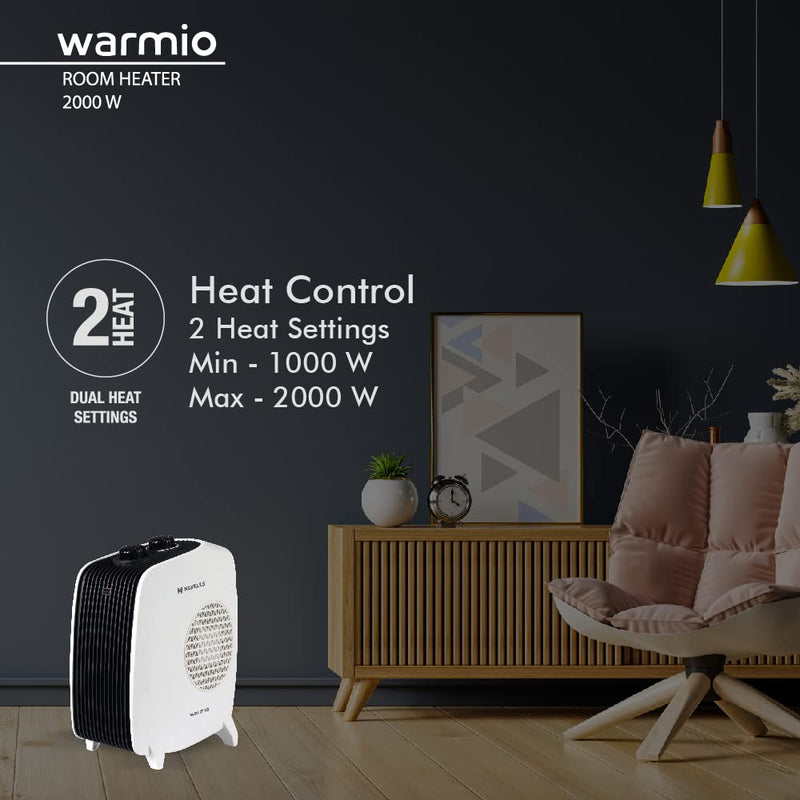 Havells Warmio Room Heater (2000 Watts, White)