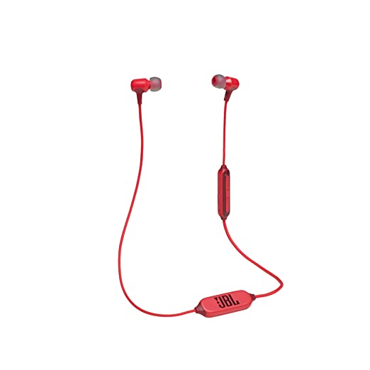 JBL Live 100BT by Harman in-Ear Bluetooth Headphone with Bulit-in Mic, Multi-Point Connection, 9 Hours of Playtime and Voice Assistance (Red)