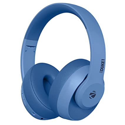 Zebronics Zeb-Duke1 Bluetooth Wireless Over Ear Headphones with Mic (Blue)