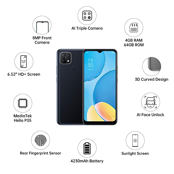 OPPO A15s ( 4GB RAM, 64GB Storage)