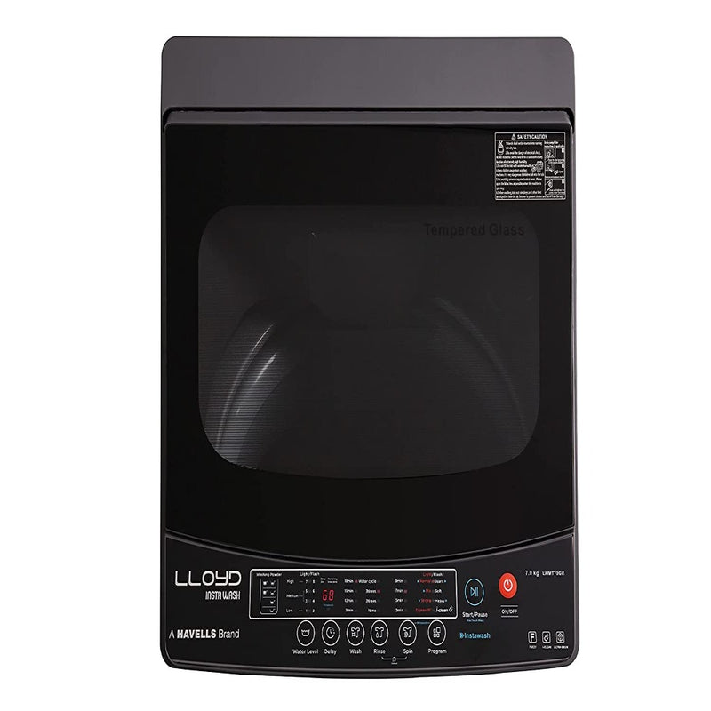 Lloyd 7 Kg Fully Automatic Top Load Washing Machine (LWMT70GD1, Dark Grey, Hygiene Dry )