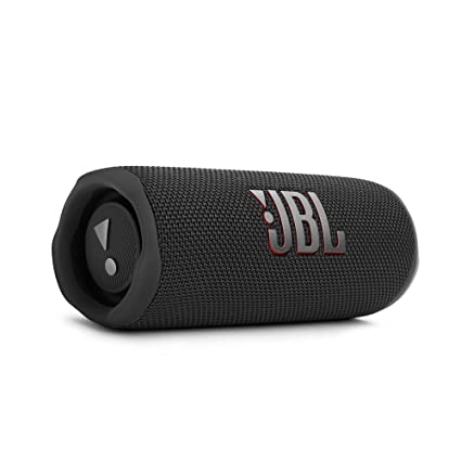 JBL Flip 6 Wireless Portable Bluetooth Speaker with JBL Pro Sound, Upto 12 Hours Playtime, IP67 Water & Dustproof, PartyBoost & Personalization by JBL App (Without Mic, Black)