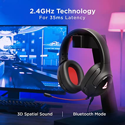 BoAt Immortal Im 1300 Gaming Bluetooth Wireless Over Ear Headphones With Mic With 2.4Ghz (Black Sabre)