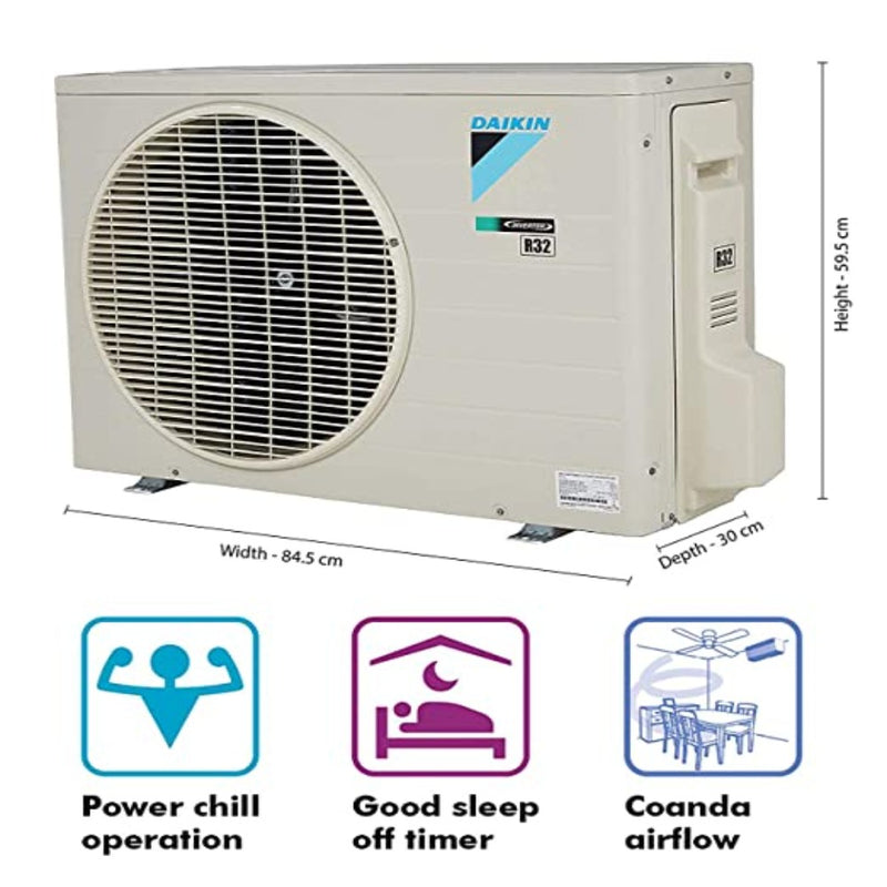 Daikin 1.5 Ton 5 Star Inverter Split AC (Copper FTKM50TV White)