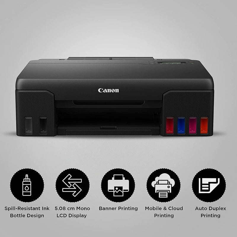 Canon PIXMA G570 Single Function (Print only) 6-Colour Inktank Wi-Fi Photo Printer, Black, Standard