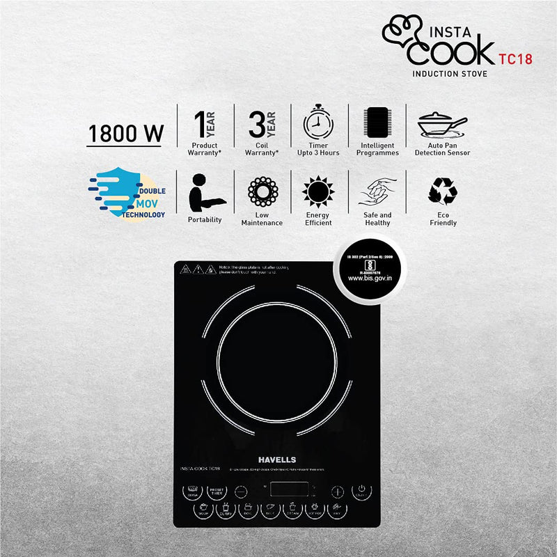 Havells INSTA COOK TC18 Induction Stove 1800 w