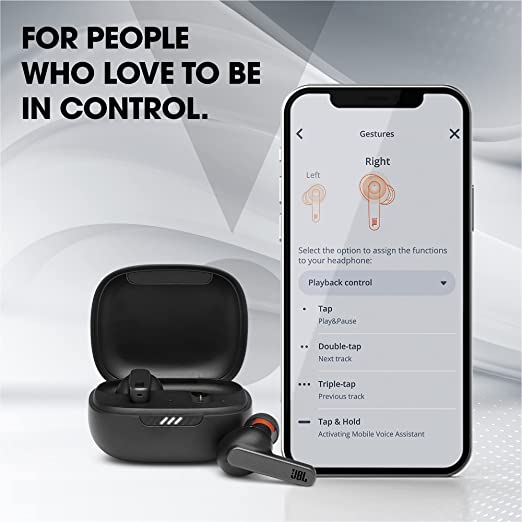 JBL Live Pro+ TWS, Adaptive Noise Cancellation Earbuds with Mic, True Wireless Earbuds, up to 28 Hours Playtime, JBL Signature Sound, 6-Mic Technology for Crystal Clear Calls, Google Fast Pair (Black)