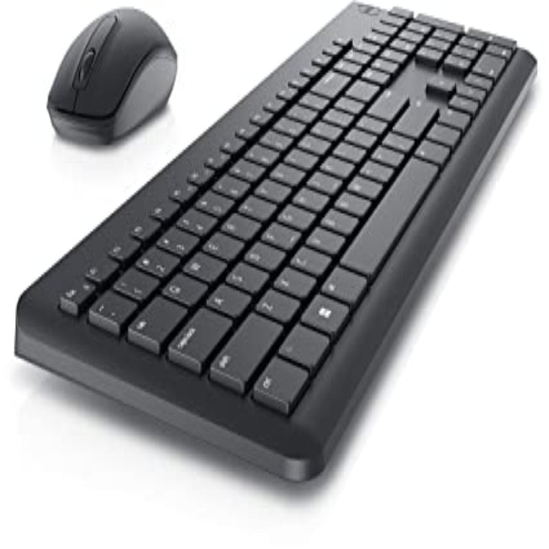 Dell Wireless Keyboard and Mouse - KM3322W,  Anti-Fade & Spill-Resistant Keys, up to 36 Month Battery Life, 3Y Advance Exchange Warranty,Black