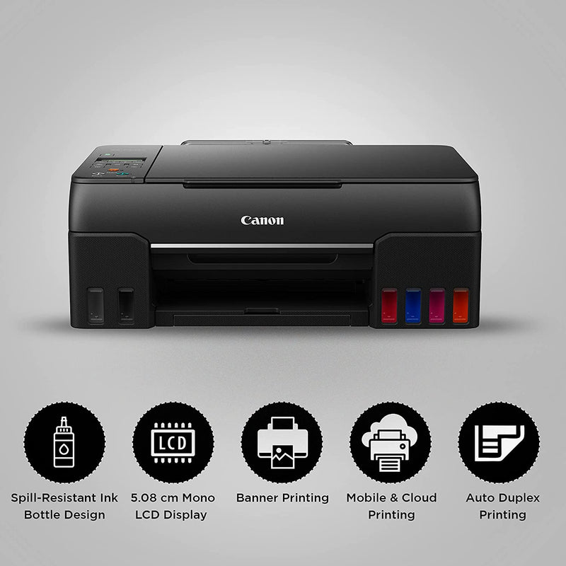 Canon PIXMA G670 All-in-One 6-Colour Inktank Wi-Fi Photo Printer, (Black)