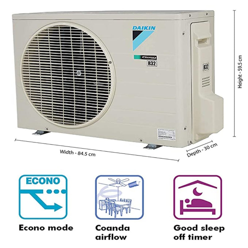 Daikin 1.5 Ton 4 Star Inverter Split AC (ATKL50UV16, White)