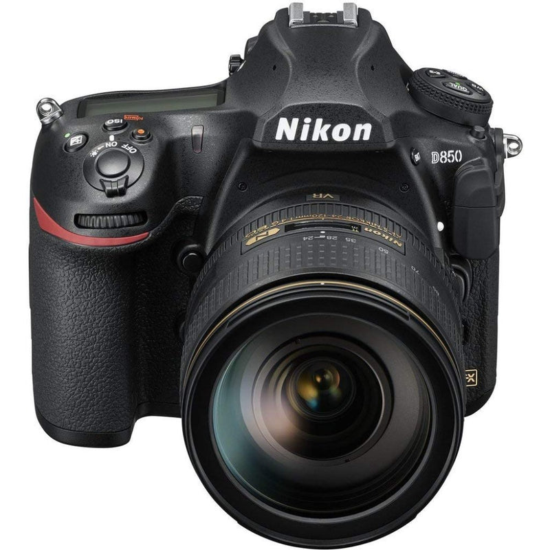 Nikon D850 45.7MP Digital SLR Camera (Black) with AF-S Nikkor 24-120mm F/4G ED VR Lens and 64GB Memory Card +SanDisk 128GB Extreme Pro SDXC UHS-I Card - C10, U3, V30, 4K UHD, SD Card