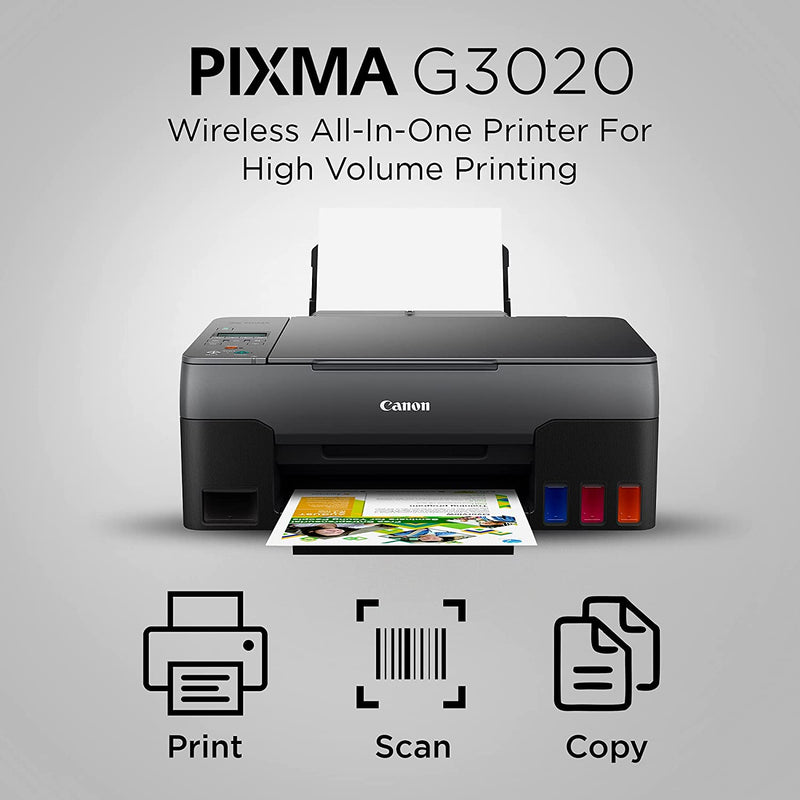 Canon PIXMA G3020 NV All-in-One Wi-Fi Ink Tank Colour Printer (Navy Blue)