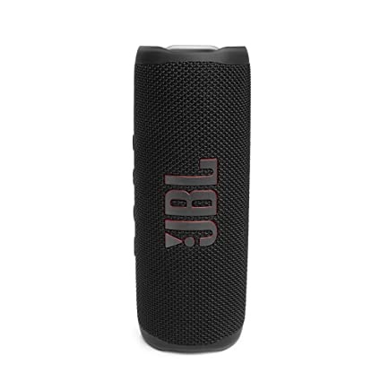 JBL Flip 6 Wireless Portable Bluetooth Speaker with JBL Pro Sound, Upto 12 Hours Playtime, IP67 Water & Dustproof, PartyBoost & Personalization by JBL App (Without Mic, Black)