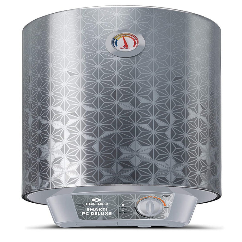 Bajaj Shakti PC Deluxe Storage 10 Litre Verical 4 Star Water Heater (Grey)