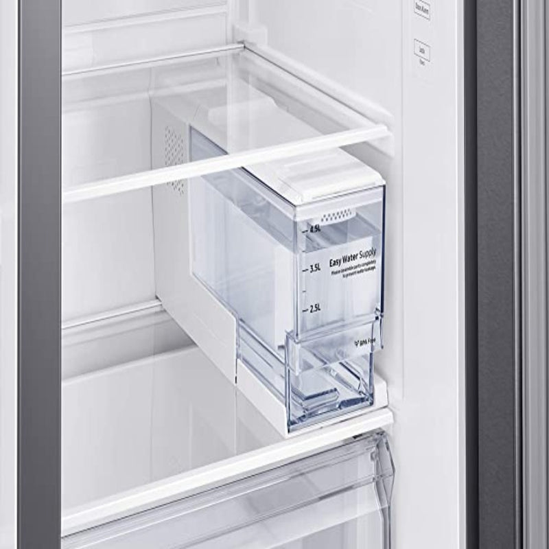 Samsung 676 L Side by Side Refrigerator (RS74R5101SL, Silver)