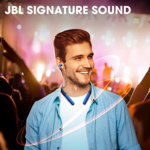 JBL LIVE200BT Bluetooth Wireless in Ear Earphones with Mic (Blue)