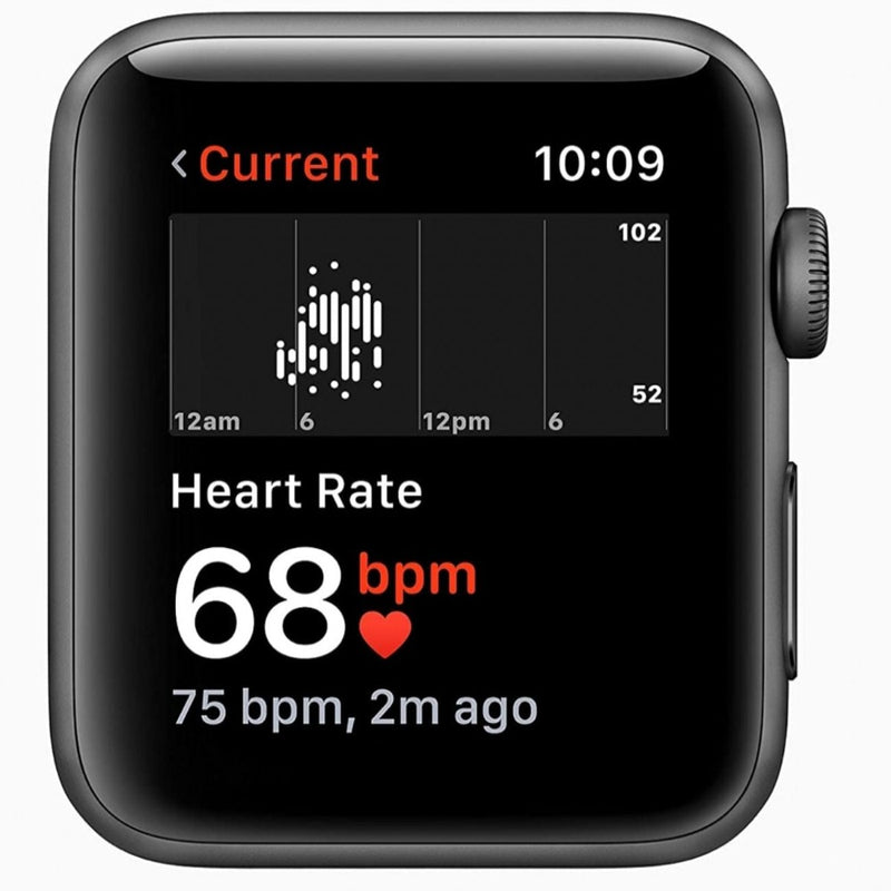 APPLE Watch Series 3 GPS - 42 mm Space Grey Aluminium Case with Black Sport Band  (Black Strap, Regular) shop at www.buyyzo.com and get  real cash back on bank account and free shipping all over india