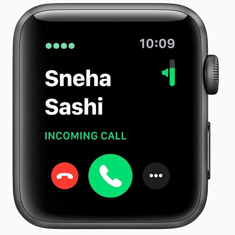 APPLE Watch Series 3 GPS - 42 mm Space Grey Aluminium Case with Black Sport Band  (Black Strap, Regular) shop at www.buyyzo.com and get  real cash back on bank account and free shipping all over india